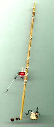 Fishing Pole with Worms