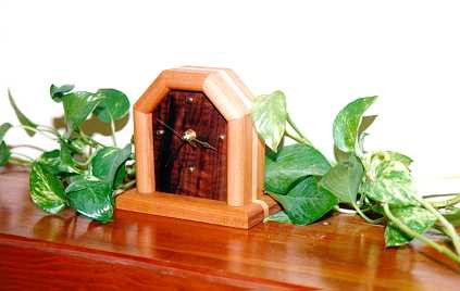 Cherry and Walnut Clock