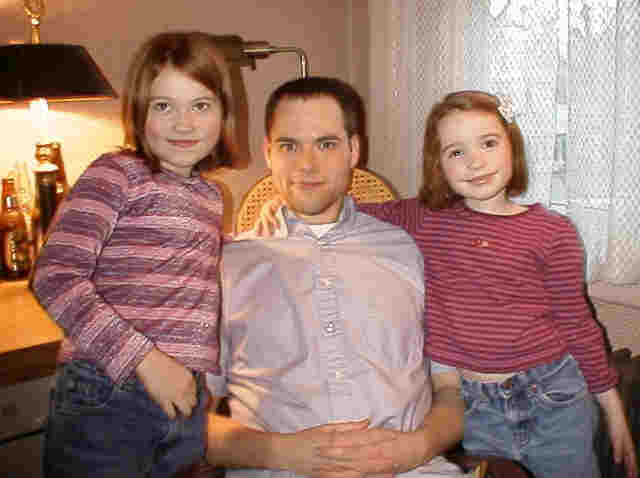 Uncle Tim with Kelly & Allison--March 2004