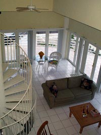 INTERIOR VIEW FROM MASTER BEDROOM BALCONY