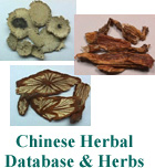 Chinese Herbal Database and Herbs