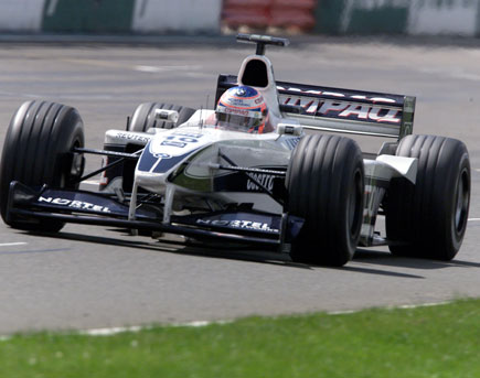 Jenson racing at Silverstone, 2000