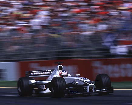 Jenson in his first race, Australia 2000