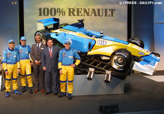 The launch of Renault F1