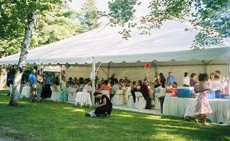 Frame Tent For An Outdoor Reception