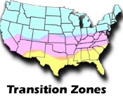 Climate zones for choosing lawn grasses