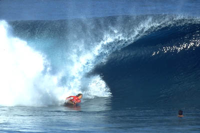 Aoi Koike of Japan is hot stuff on a sponge.