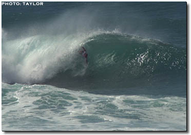 Mike Stewart wins the Pipeline Bodysurfing Championships.