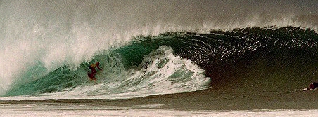 Raw Atlantic power - winter in Tramore Bay.