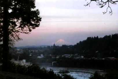 Views of Mt Hood from Portland, 2000