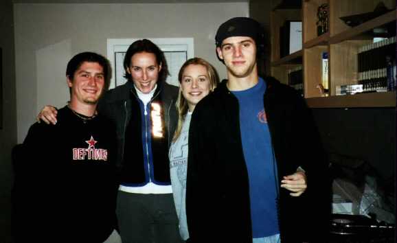 Dave, Kat, Lisa and Conor in Seattle, 2000