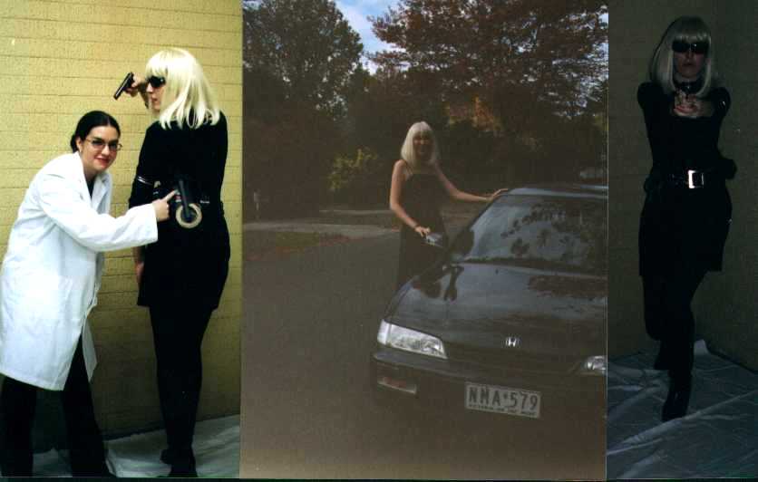 In costume for friend's amateur film, Jamie Blond 008, 1998.