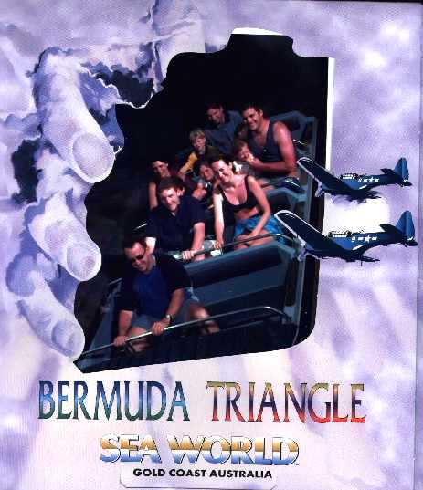 Jezz and I on the Bermuda Triangle ride, 1999