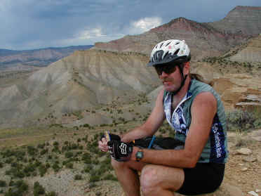 Jerry relaxing at the top