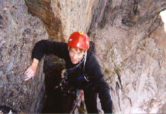 Me at the end of the third pitch (Rob Jameson photo)