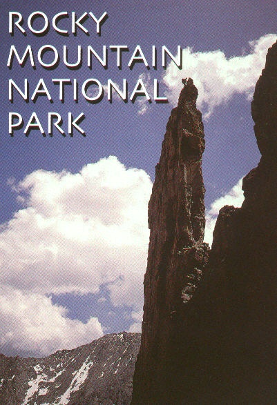 Rappelling from the summit of the Petit Grepon. Photo by Richard Rossiter (from his High Peaks guidebook)