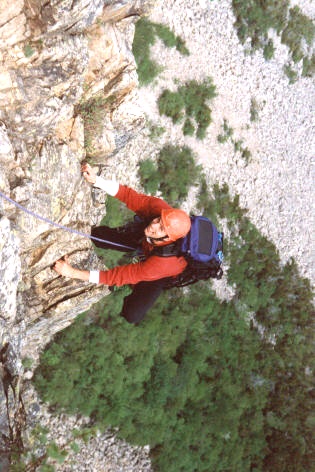 Rob romping up the last pitch