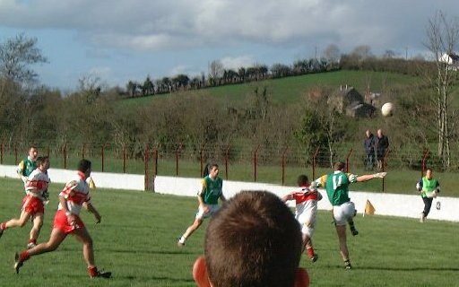 Action from the Glenfin V Dungannon 2001/02 final