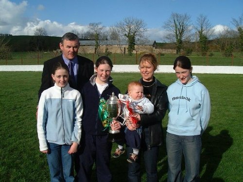 Some of the McCully family with GAA President, Sean McCague