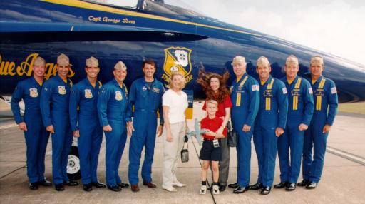 J3 with his new friends the Blue Angels