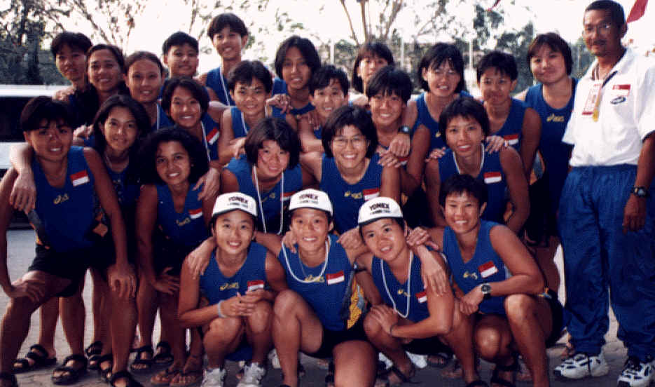 The Sea Games Team of 1997. My coach is standing to the extreme right. Well, we sure looked dark and rugged after months of tedious training! :P