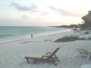 Beach outside of Condos looking south