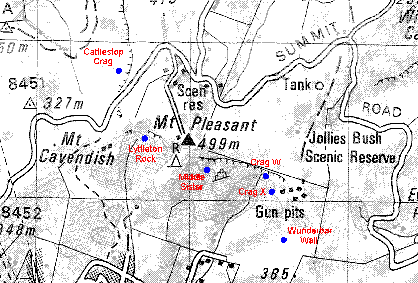 map of the mount pleasant area