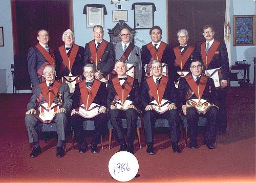 Chapter officers 1986