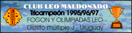 Tricampen Fogon y Olimpiada Nacional Leo 1995/6/7