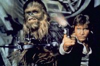 Han Solo and Chewie