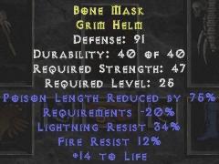 Bone Mask Grim Helm