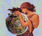 Gaia embracing Earth