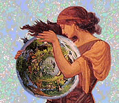 Gaia embracing Earth