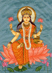 painting Lakshmi