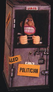 politician behind bars