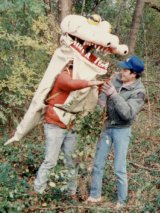 Dave again in homemade Halloween costume Bristol Marsh