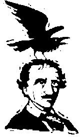 edgar allen poe w raven woodcut