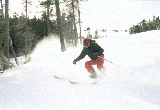 picture of me skiing at Sunday River in Bethel Maine USA