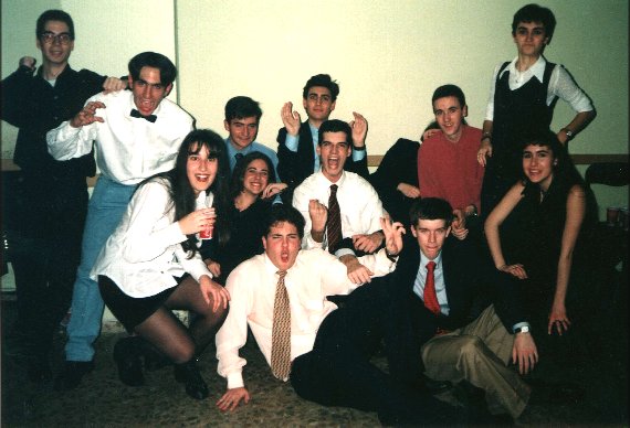 Noche Vieja, 1996.  Foto en grupo.