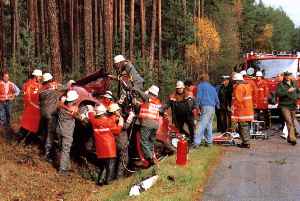 Verkehrsunfall auf der Verbindungsstraße Hahnbach - Rosenberg