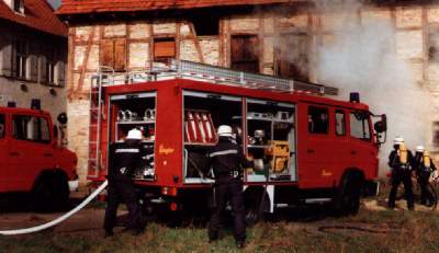 Löschgruppenfahrzeug 8/6 im Einsatz