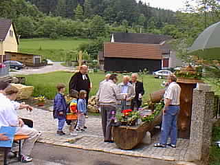 Verkosten des Brunnenwassers