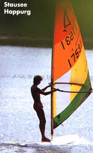 Surfen auf dem Happurger Stausee