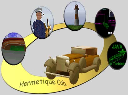 HERMETIC Clickmap -switch your pictures ON, this is a Graphic-site