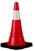 30 Inch Flat-Mat Traffic Cone