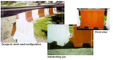 Plastic Linear Barrier Picture