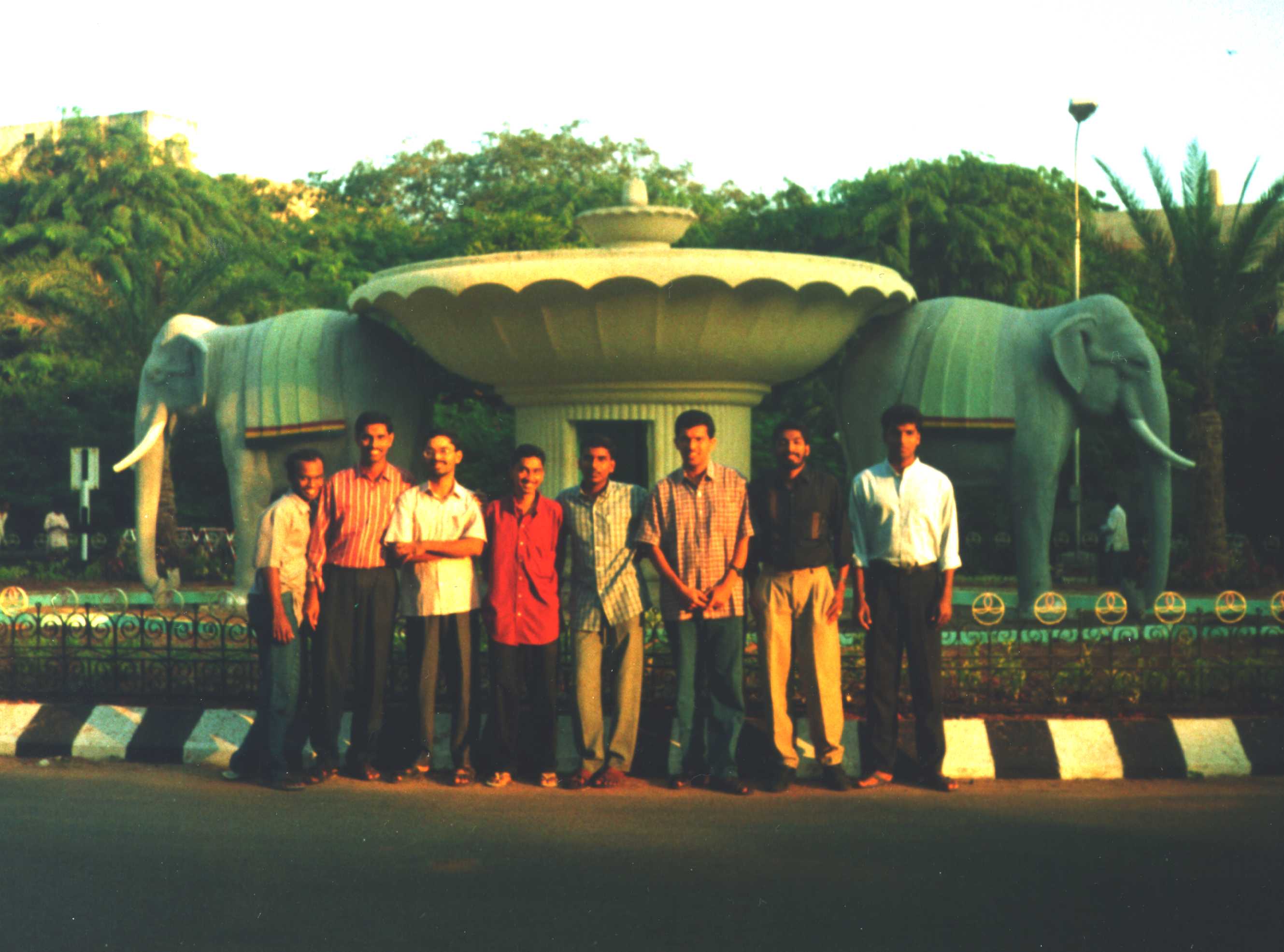 with my friends in IIT Madras