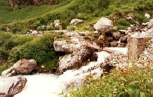 Bridge enrote the Valley of Flowers