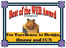 Best of the Net Award, Nervous Rat, For Excellence in Design, Humor and FUN