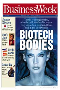 Image of Biotech Bodies Cover Story of Business Week Magazine